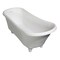 Alfi Brand 67" White Matte Clawfoot Solid Surface Resin Bathtub AB9960 - alternate 5